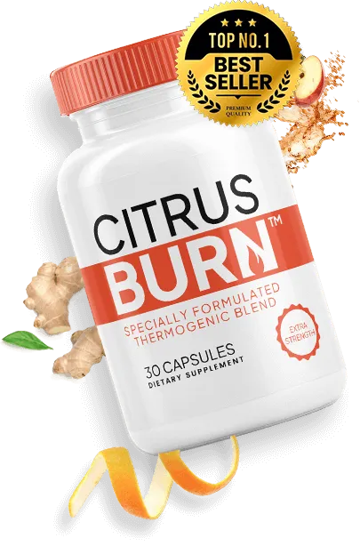 CitrusBurn plant-based metabolism support supplement — 2 bottle package